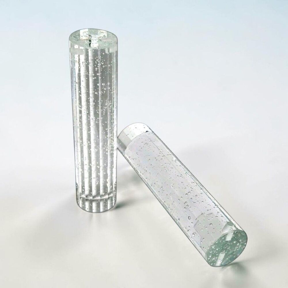 Two Artika Essence 5 Replacement Glass Cylinders OM664B Pendant Light Shades